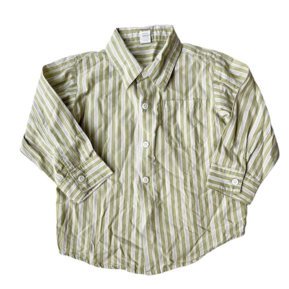 5/$25 Tea Collection Striped Button Up Shirt Size 3T
